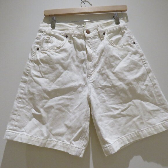 CITIZENS OF HUMANITY Rosa Culotte Denim Jean Shorts White Perla Coastal Preppy - Picture 10 of 11